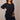 Lana Wool Lurex Knitted Dress - Navy