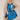 Abstract Scoop Dress - Turquoise
