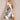 Abstract Scoop Dress - White