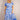 Mono Puff Sleeve Shirred Maxi Dress - Royal Blue