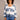 Cotton Striped Tie Cardigan Denim