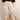 Linen Button Detail Trousers - Beige