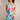 Butterfly Floral Linen Dress - Mint