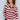 Striped Cowl Neck Long Sleeved Top - Wine