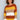 Wide Stripe Tulip Sleeve Knit Jumper - Rust