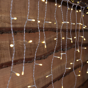 Noma - 400 Fit & Forget Warm White Icicle Lights