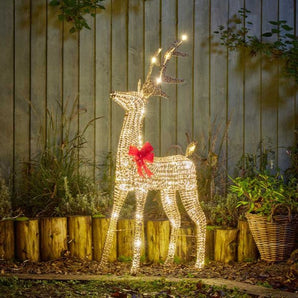 GlitterTwist Gold Reindeer - 95cm