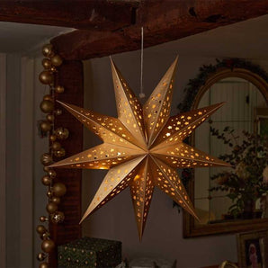 InLit Origami Star - Gold, 50cm