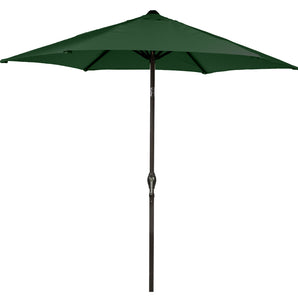 Soleil 2.7M Crank & Tilt Parasol - Forest Green