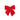 22cm Velvet Bow - Ruby