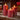 13cm Faux Flame Pillar Candle - Red