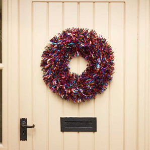 X-Bling Tinsel Wreath - 45cm