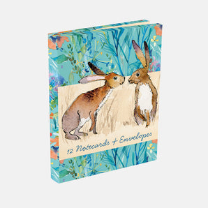 Notecard Wallet - Kissing Hares B