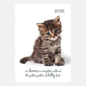 2026 A5 Padded Diary – Cute Kittens