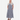 Dreams - Tonal Wave Short Sleeve Shirring Dress - Navy Blue