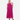 Dreams - Tonal Wave Short Sleeve Shirring Dress - Raspberry