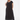 Dreams - Viscose Crepe Shirred Bodice Dress - Black