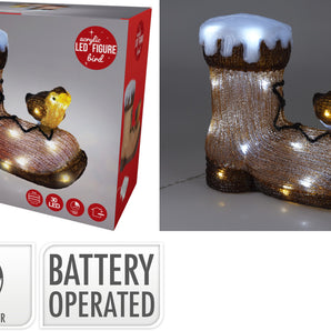 Bird on Boots LED - 28cm