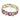 Purple and Green Textured Swirl Elasticated Bracelet