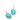Turquoise Blue Oval Earrings