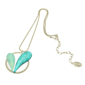 Turquoise Duo Heart Necklace