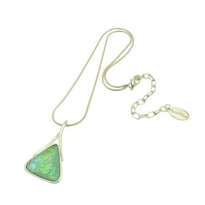 Iridescent Pyramid Necklace