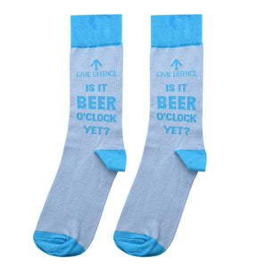 Civil Defence Beer O'Clock Men's Socks