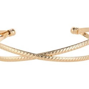 Indulgence - Gold Criss Cross Cuff
