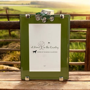 Vintage 4x4 Rectangle Frame on Green Mount