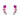 Indulgence - Rhodium Pink Crystal Stud Earrings