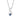 Indulgence - Silver Sapphire Crystal Infinity Necklace