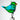Fantasy Glass Pretty Little Bird - Emerald