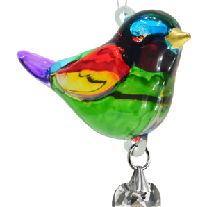 Fantasy Glass - Pretty Little Bird - Rainbow