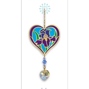 Birthmonth Flower Suncatcher - Iris - February