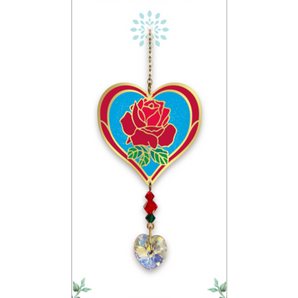 Birthmonth Flower Suncatcher - Rose - June