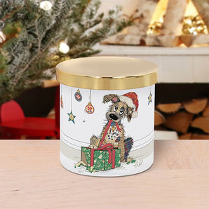 Bug Art Candle - Xmas Mutt