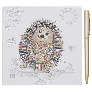 Bug Art Memo Block - Hattie Hedgehog