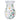 Handpainted Glass Vase Blueberries