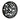 Metal Round Solar Wall Panel - Birds