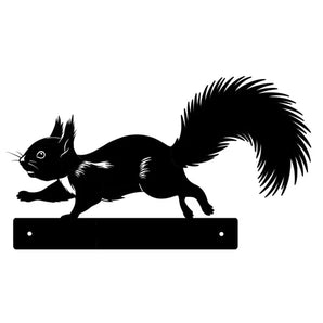 Metal Peeking Wildlife Silhouette - Squirrel
