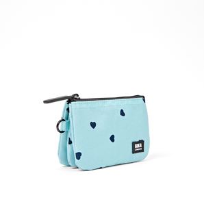 Carnaby Small Wallet in Heart Print Canvas