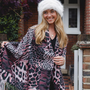 Park Lane Leopard Print Scarf