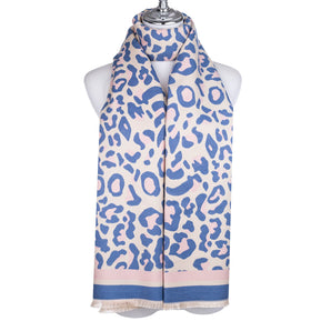 Park Lane Pink Leopard Scarf
