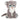 Keeleco Sitting Snow Leopard 23cm