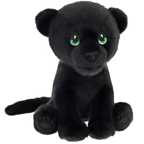 Keeleco Sitting Black Jungle Cat 23cm