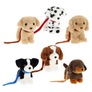 Keeleco Puppy Love on Lead Assorted 14cm
