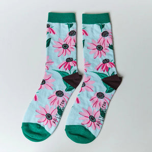 Bamboo Socks - Echinacea