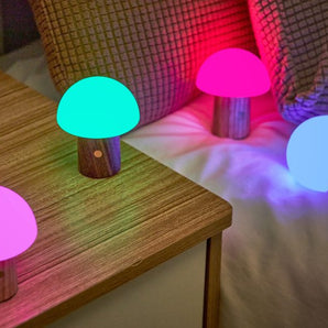 Alice Mushroom Lamp Super Mini - White Ash