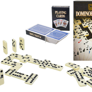 MY Double Six Dominoes & 2 Pack Playing Cards