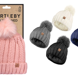 Ladies Bobble Hat - Assorted Colours